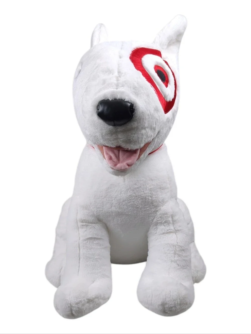 Target Bullseye Dog Jumbo 24” Plush Limited Edition White Red Mascot